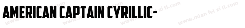 American Captain Cyrillic字体转换